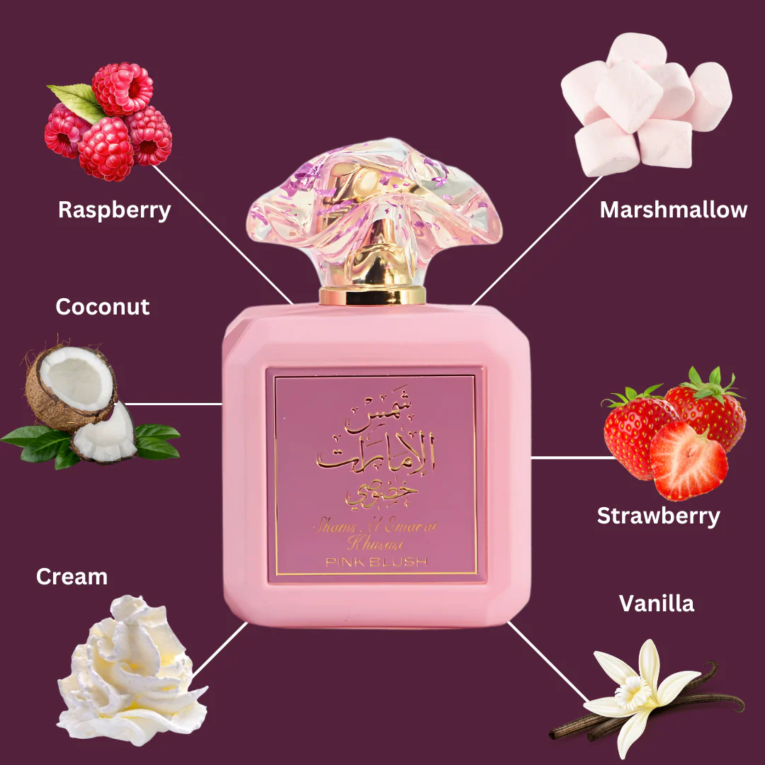 Pink Blush Shams Al Emarat Khususi Eau de Parfum Spray 100ml (3.4 oz) by Ard Al Zaafaran